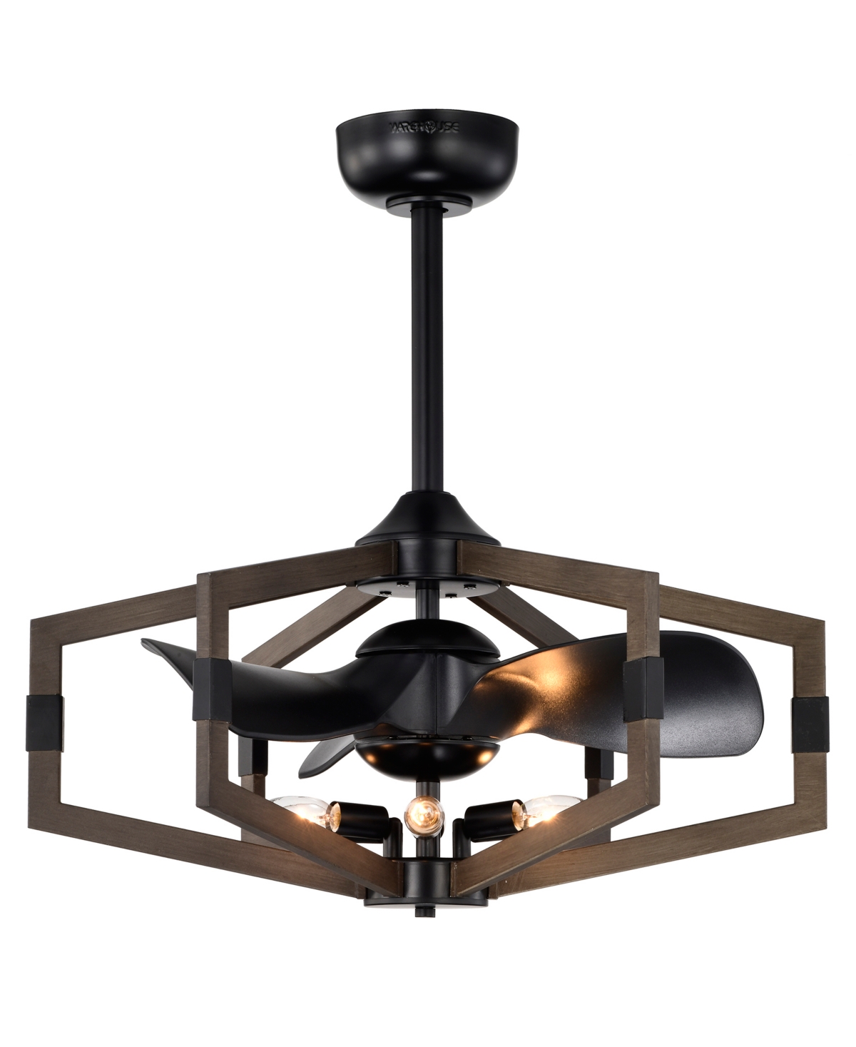 Home Accessories Nicklas 26" Indoor Ceiling Fan With Light Kit And Remote In Black
