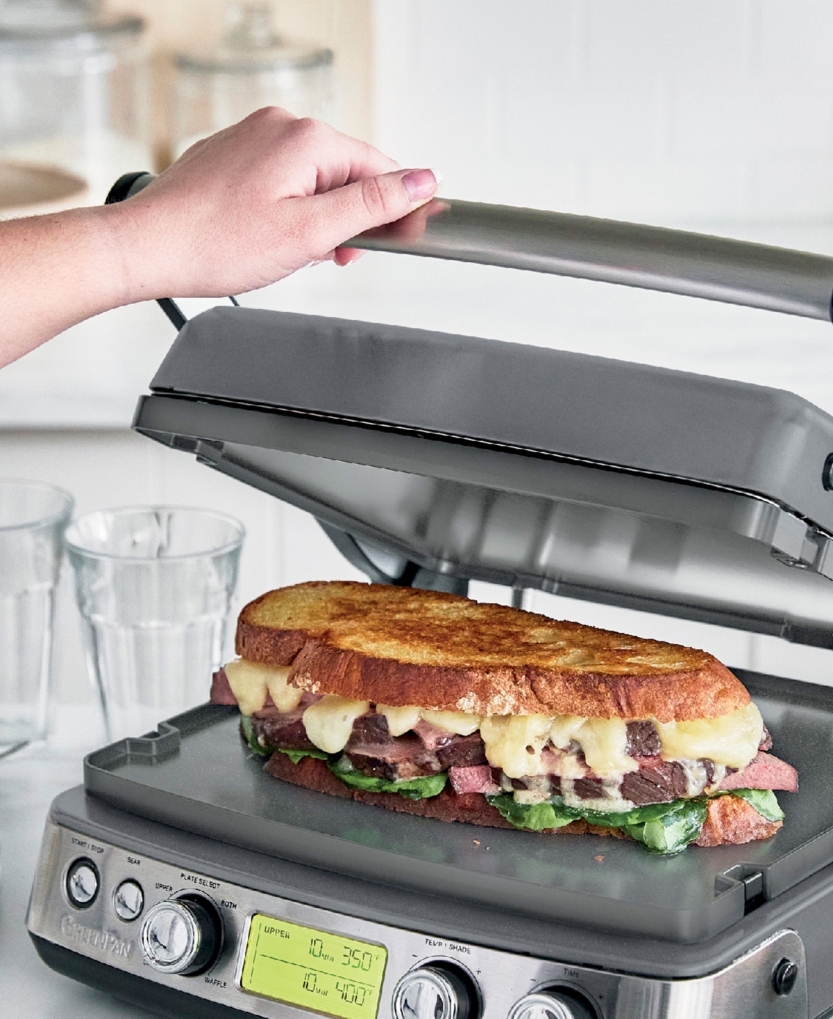 Greenpan Elite Multi Grill, Griddle, Waffle Maker In Oxford Blue