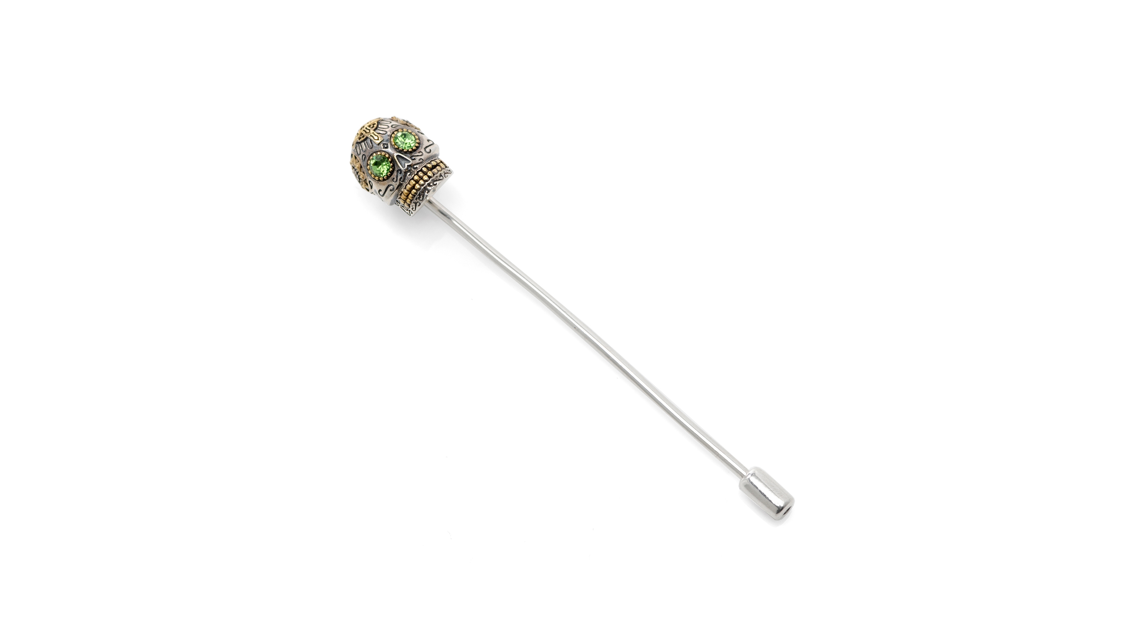 Ox & Bull Trading Co. Men's Sterling Silver Skull Stick Pin