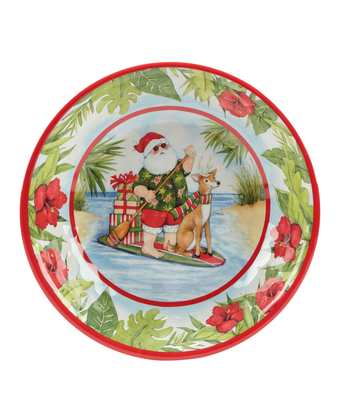 Certified International Santa's Wish Melamine All Purpose Bowls, Set of 6