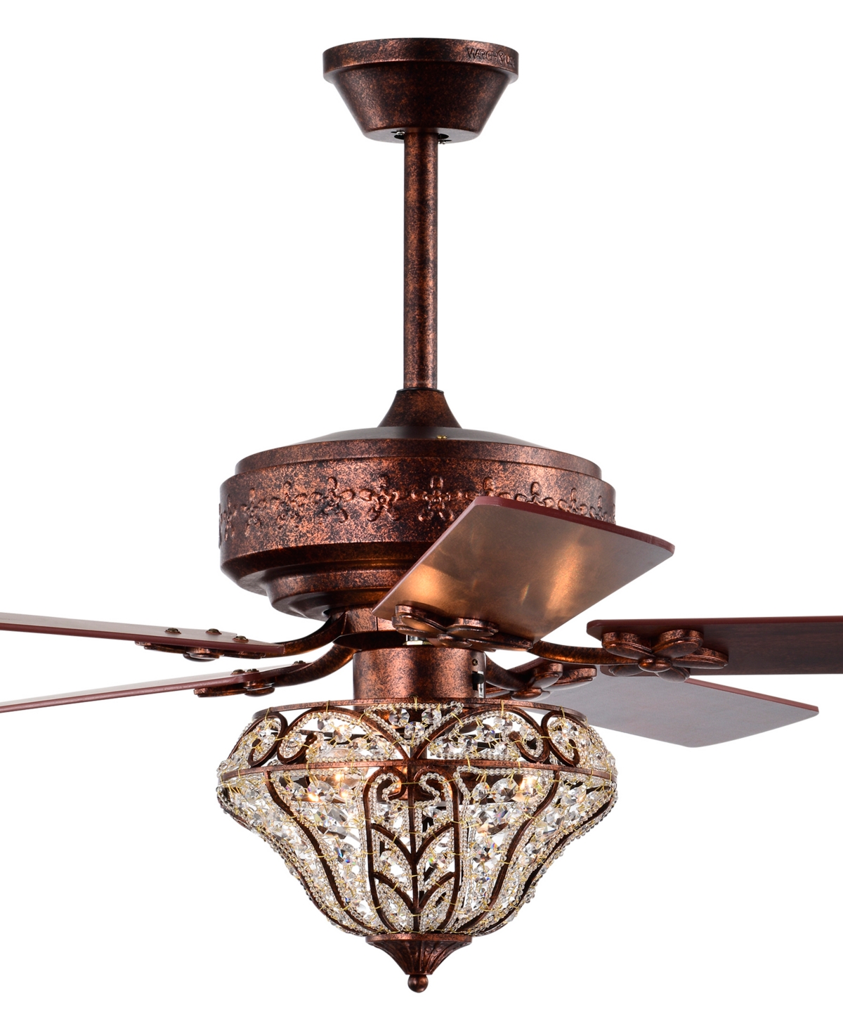 Home Accessories Luella 52" 3-light Indoor Ceiling Fan With Light Kit And Remote In Antique Copper