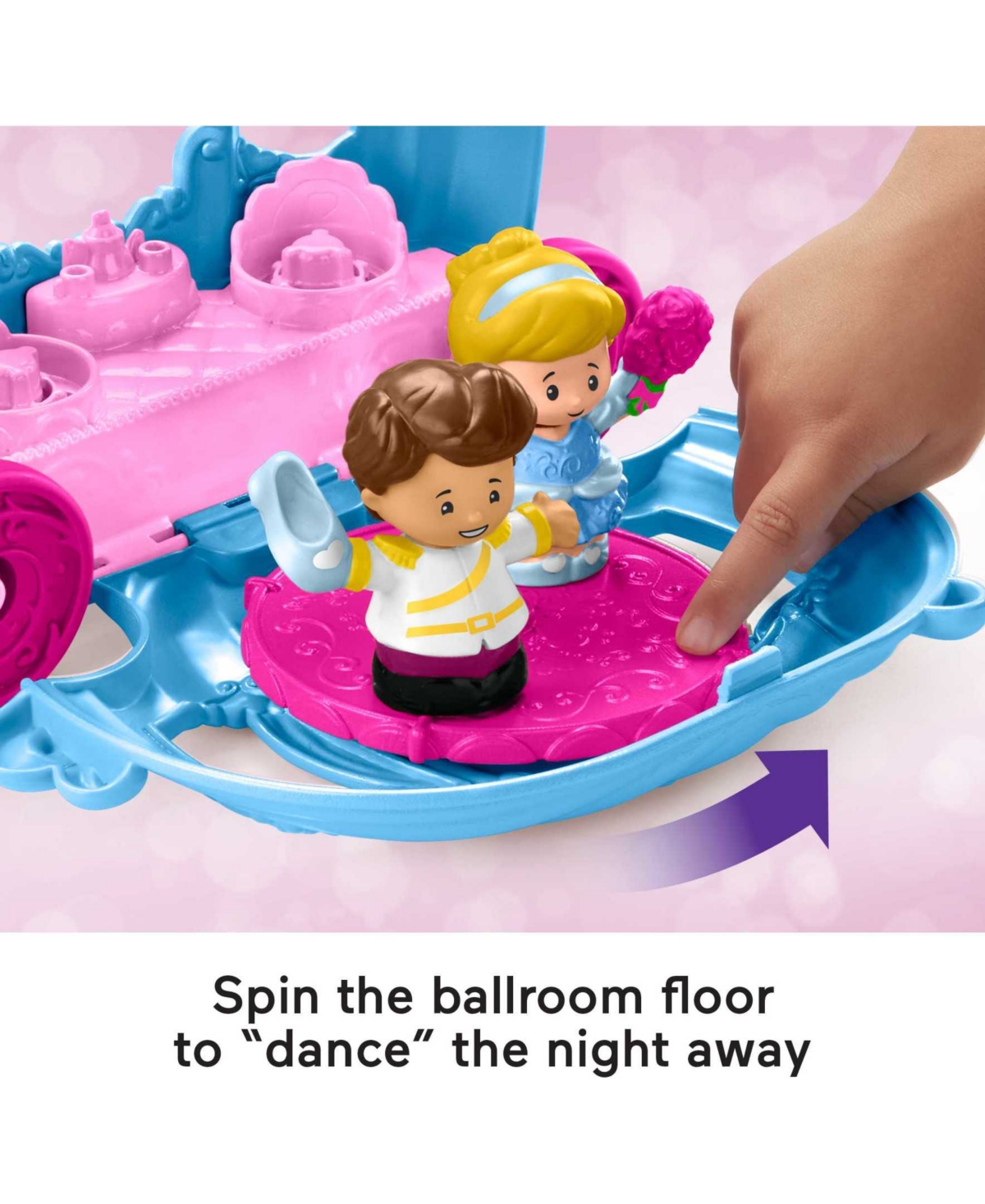 Shop Fisher Price Disney Princess Cinderella's Dancing Carriage By Little People Set In Multi