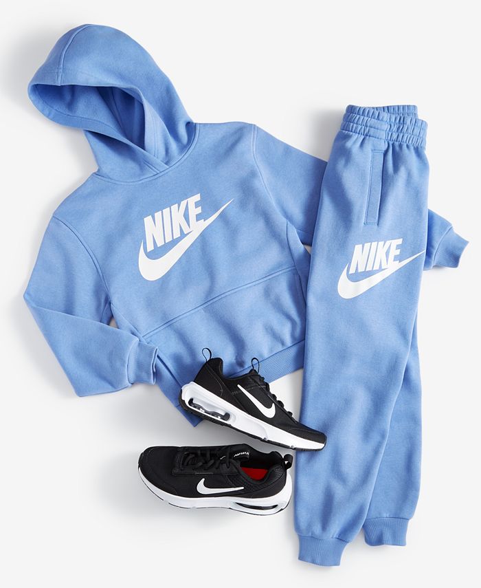Mens Nike Club Logo Tracksuit Hoodie and Jogging Bottoms Set Black Navy or  Grey