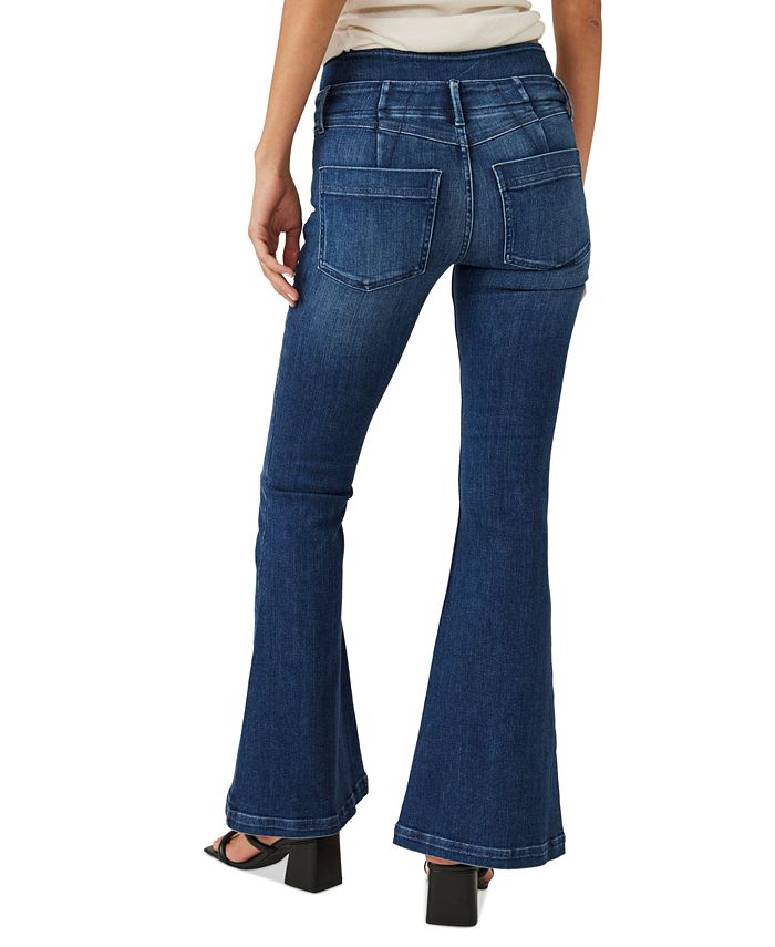 Free People Women's After Dark Mid Rise FlareLeg Jeans Macy's