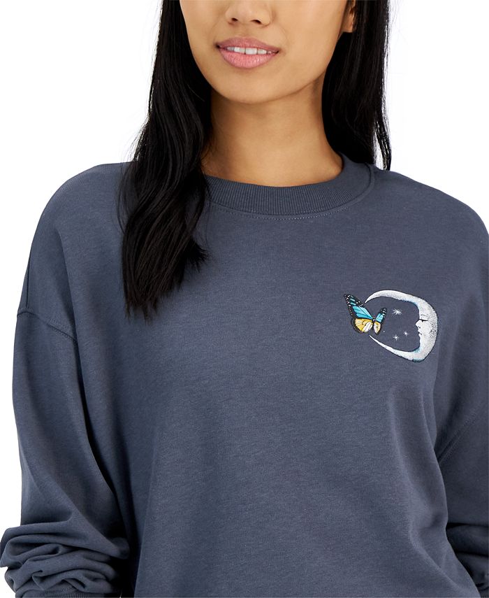 Rebellious One Juniors' Celestial Graphic Sweatshirt - Macy's