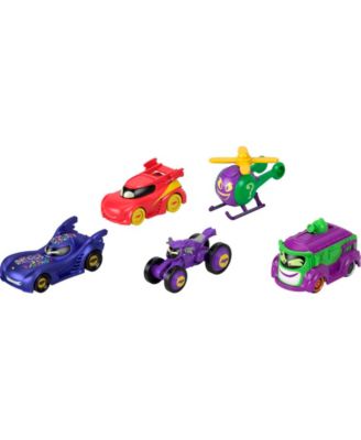 BatWheels Fisher-Price DC 1:55 Scale Vehicle Multipack Batcast Metal Die cast Cars, 5 Pieces