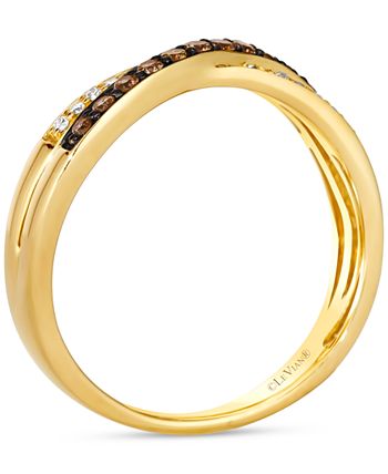Le Vian Chocolate Diamond & Nude Diamond Crossover Ring (1/4 ct. t.w