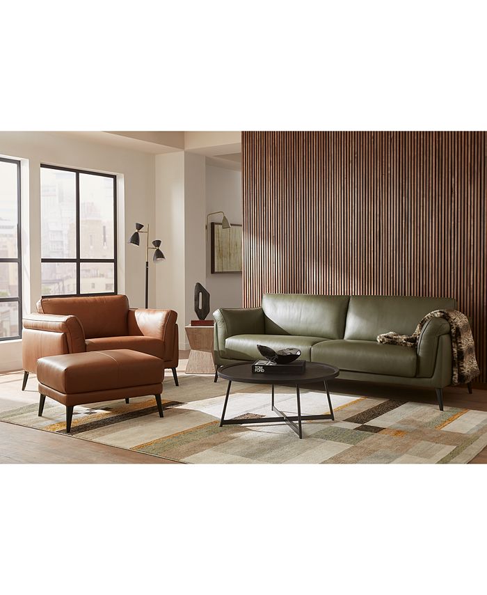 Keery Leather Sofa Collection Created for Macy s