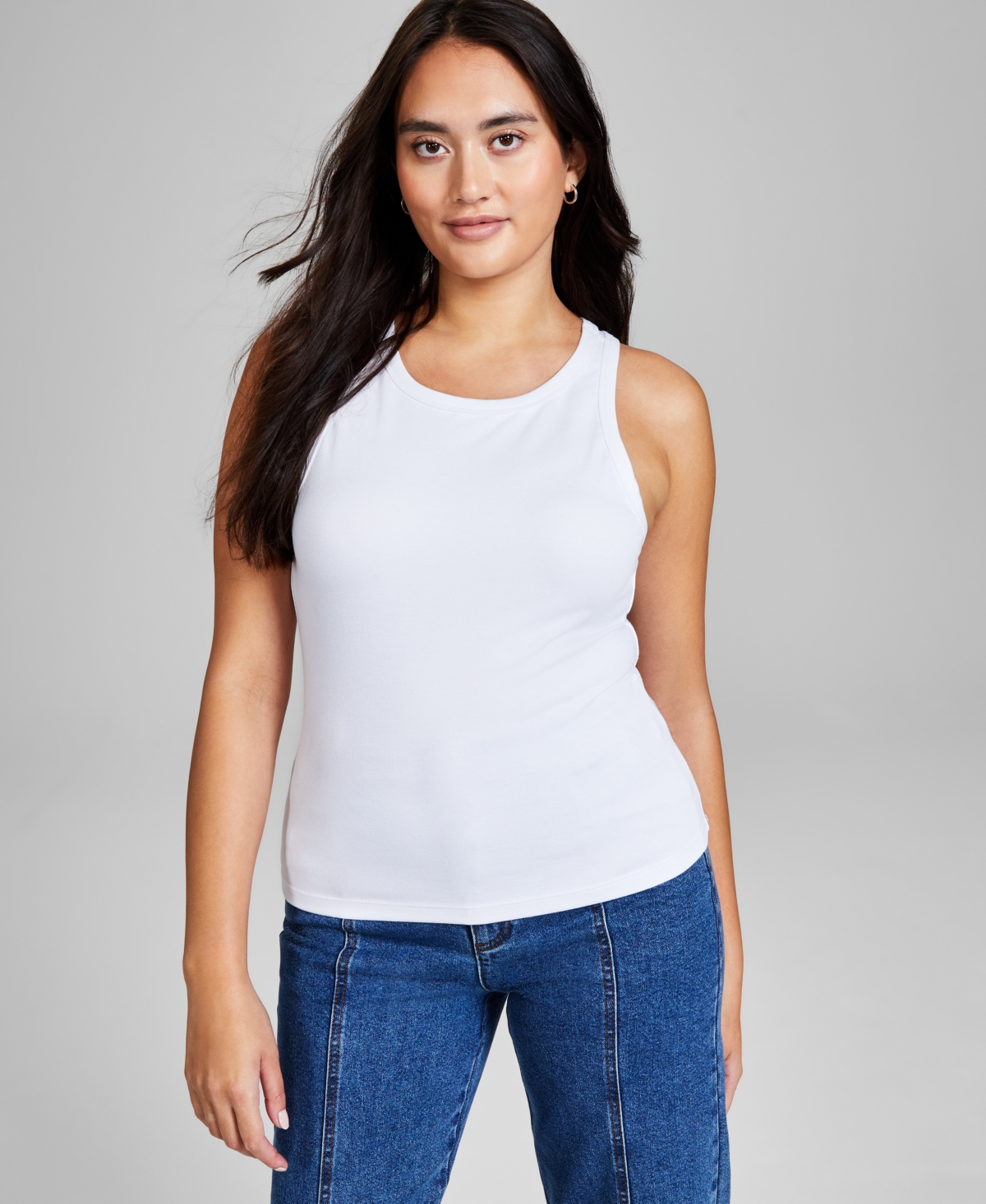 Women's Sleeveless Top, Created for Macy's - Black