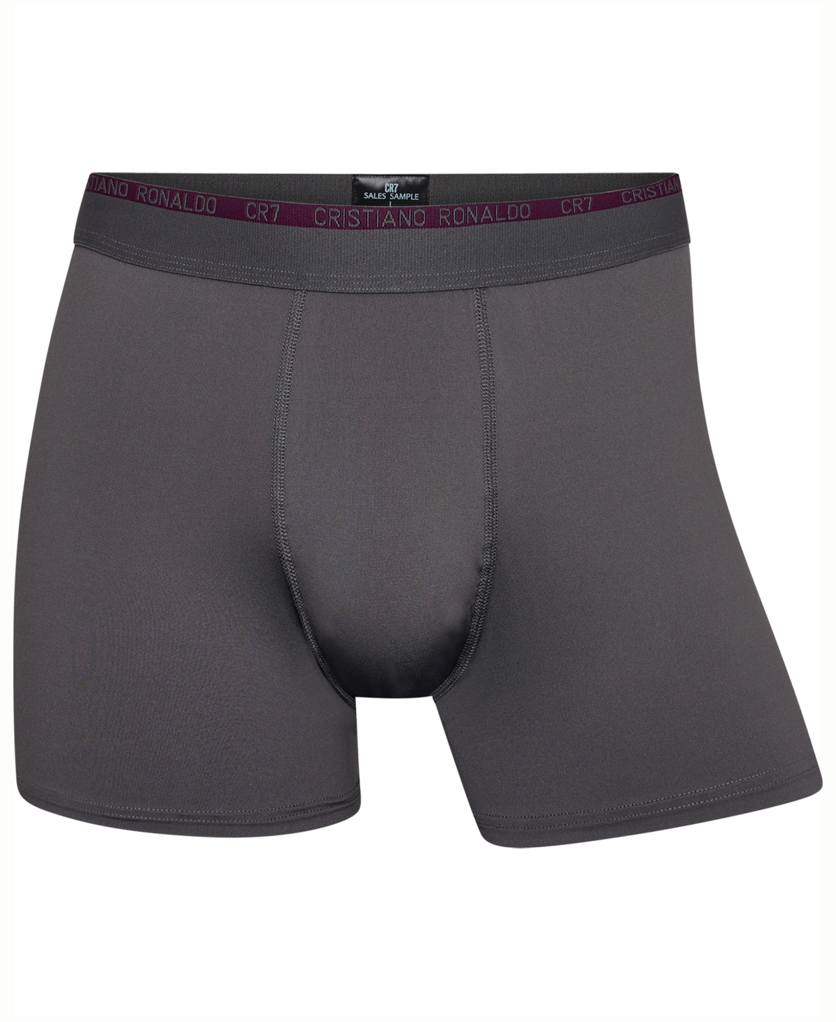 CR7 Men's Microfiber Blend Trunks, Pack of 3 - Slate Gray, Moss Green, Merlot