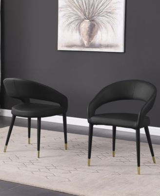 Jacques 32" Faux Leather Dining Chairs, Set of 2