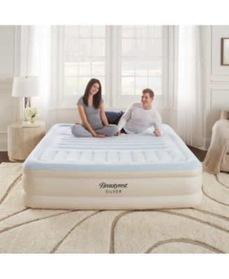 Beautyrest Lumbar Supreme Adjustable Comfort Raised Inflatable 18 Air Mattress with Built In Pump King Macy s