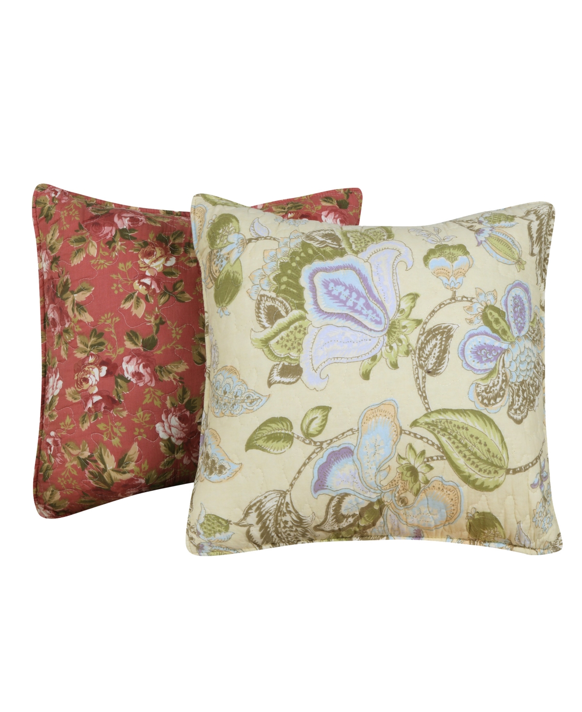 Greenland Home Fashions Blooming Prairie Authentic Patchwork 4 Piece Quilt Set, Twin/Twin Xl