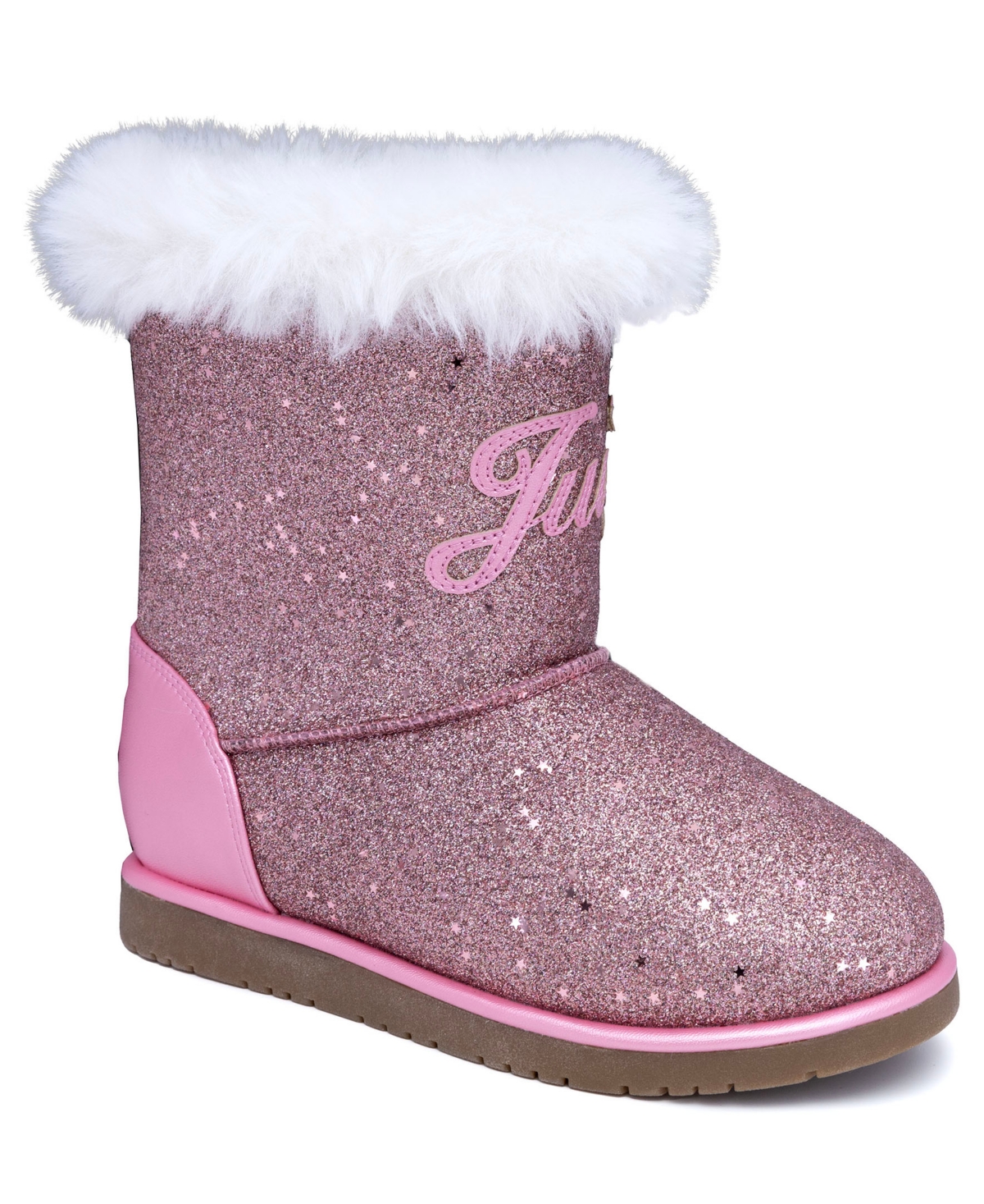 Shop Juicy Couture Big Girls Malibu Cold Weather Slip On Boots In Pink