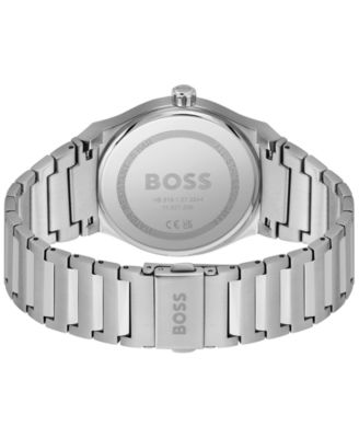 Men's Candor Quartz Basic Calendar Stainless Steel Watch 41mm