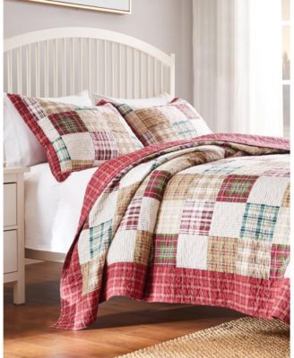 Oxford 100% Cotton Reversible 3 Piece Quilt Set, King