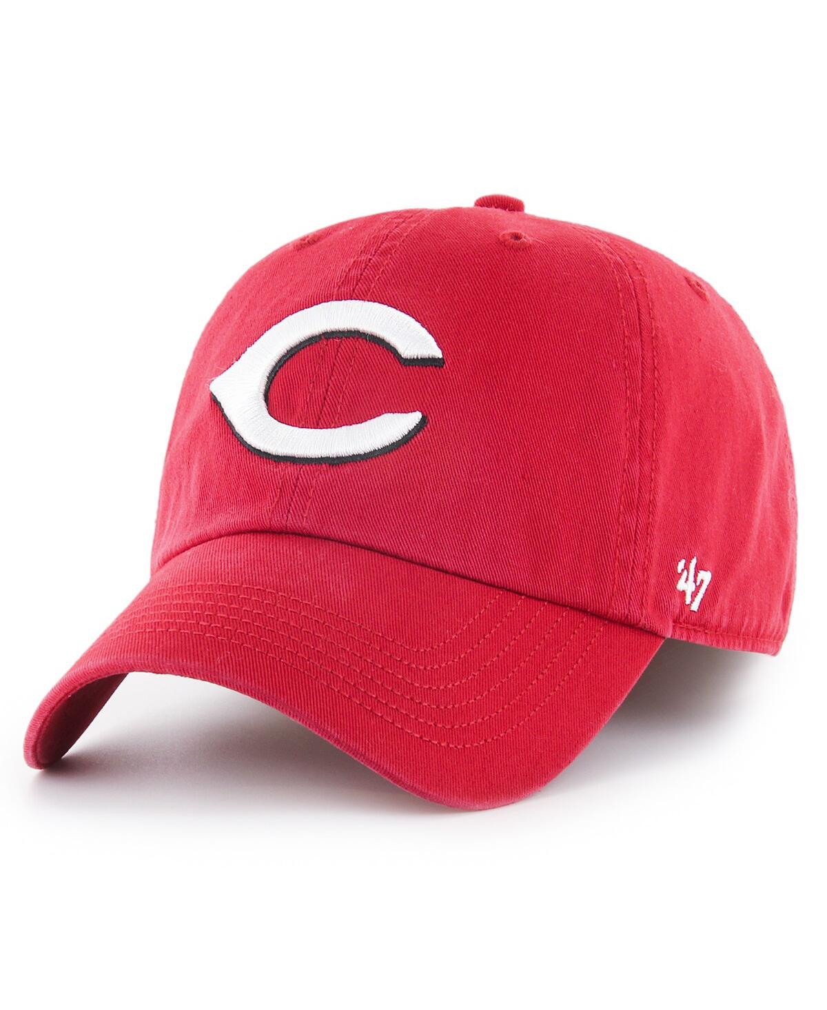 47 Brand Men's ' Red Cincinnati Reds Franchise Logo Fitted Hat