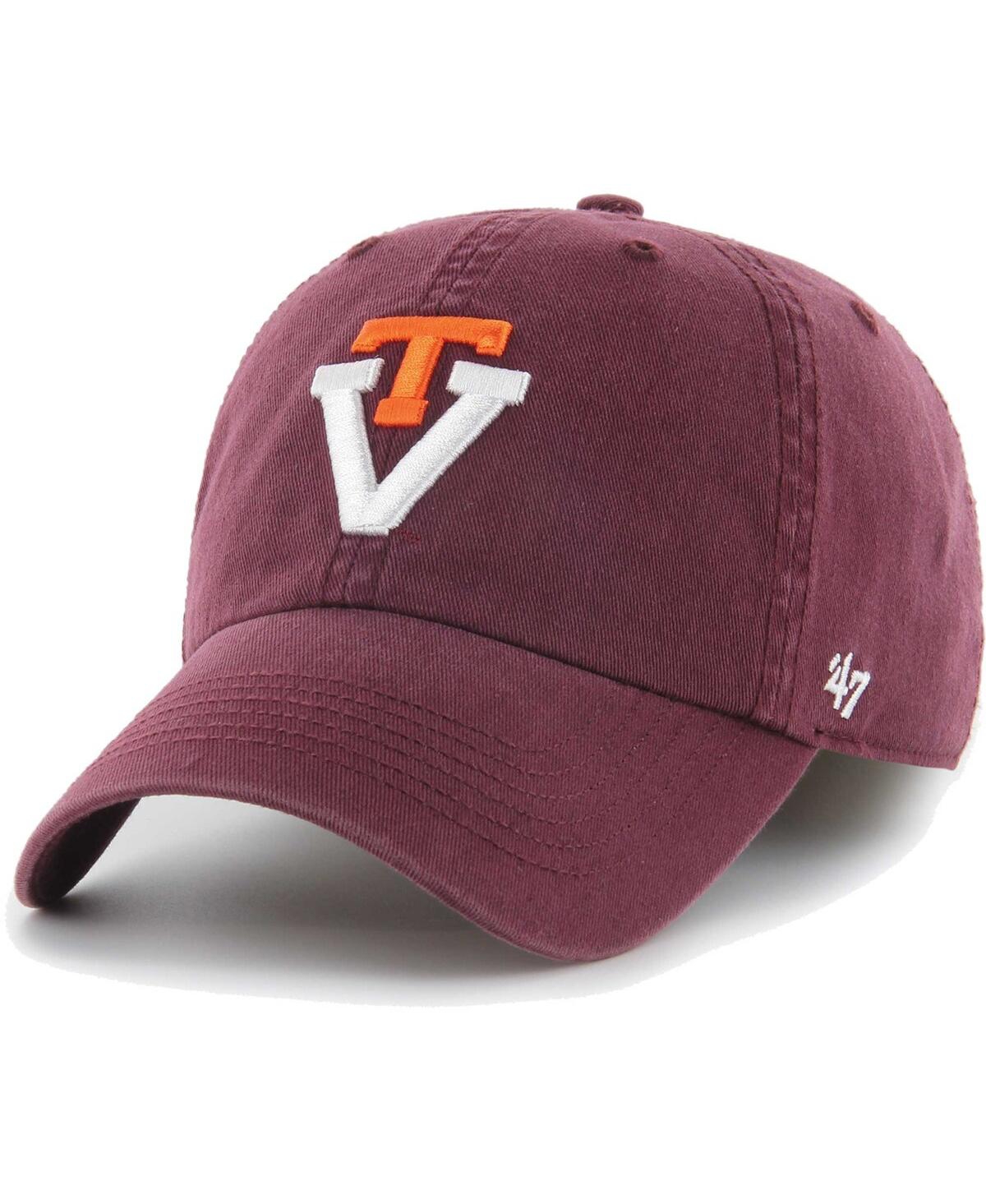 47 Brand Men's ' Maroon Virginia Tech Hokies Franchise Fitted Hat In Maroon