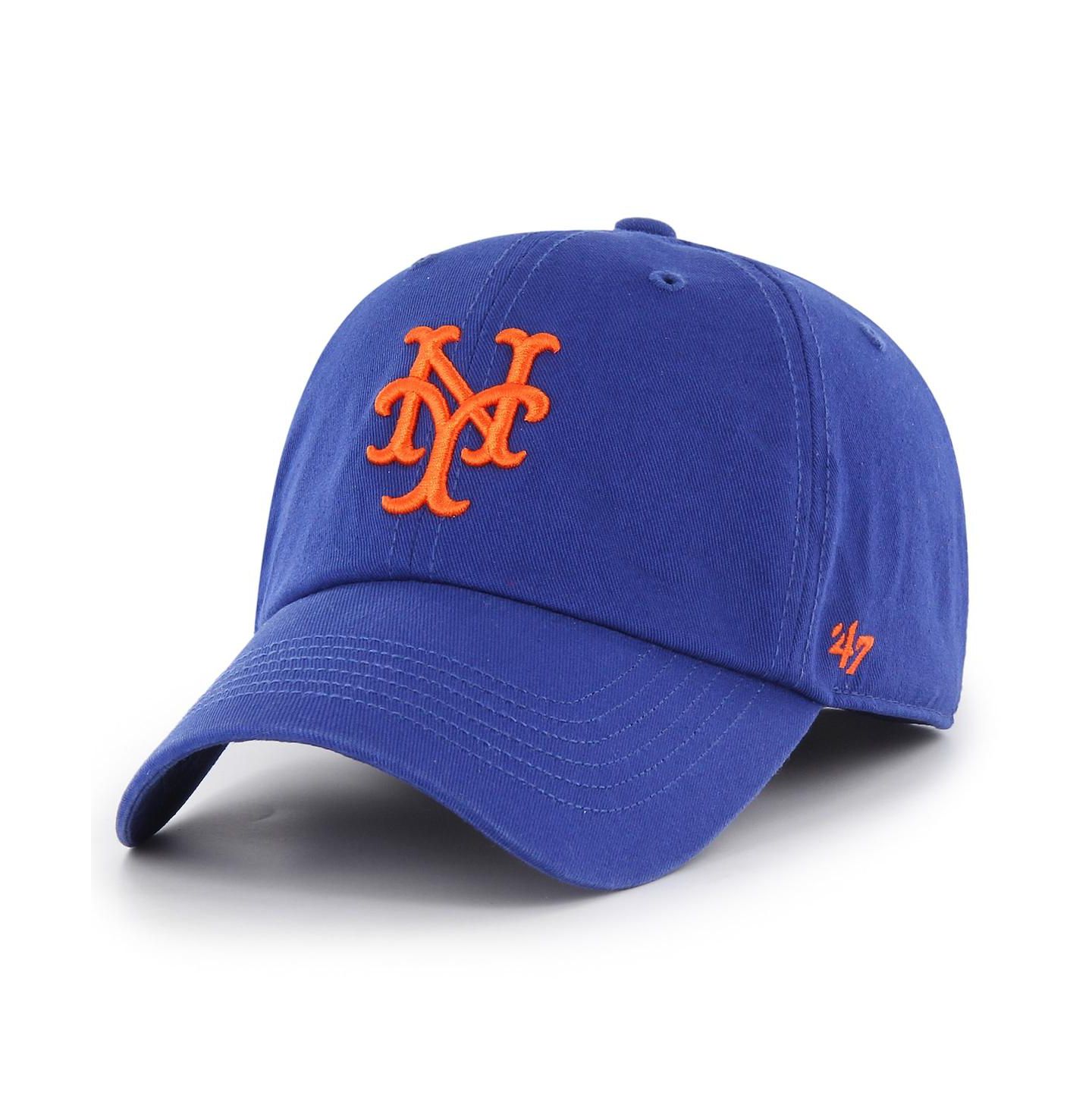 Мужская кепка '47 Brand Royal New York Mets Cooperstown Collection Franchise Fitted Hat — фото 3