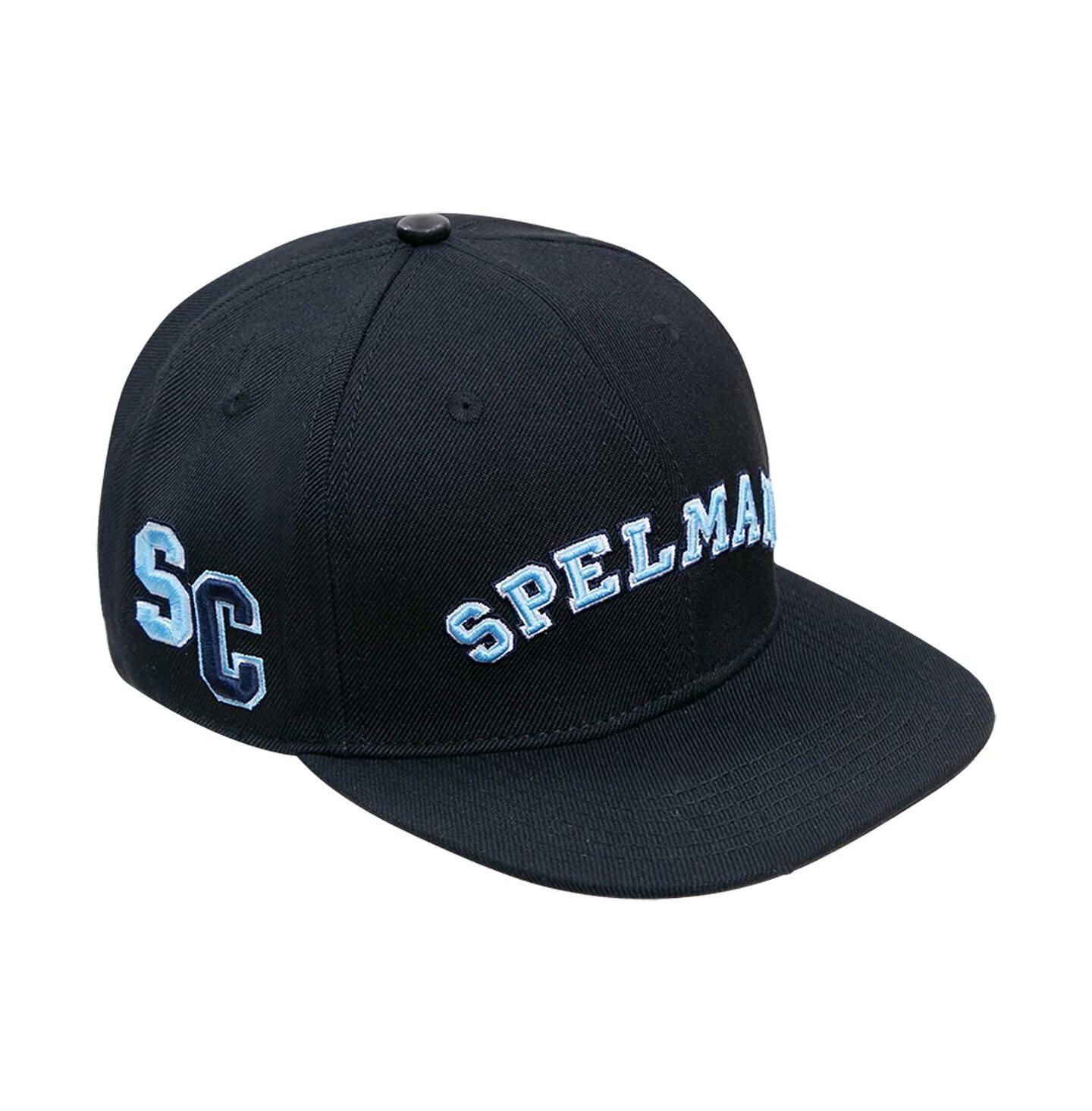 Мужская кепка Pro Standard Black Spelman College Jaguars Arch Over Logo Evergreen Snapback Hat — фото 5