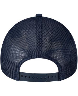 New Era Men's Navy Denver Broncos A-Frame Trucker 9FORTY Adjustable Hat