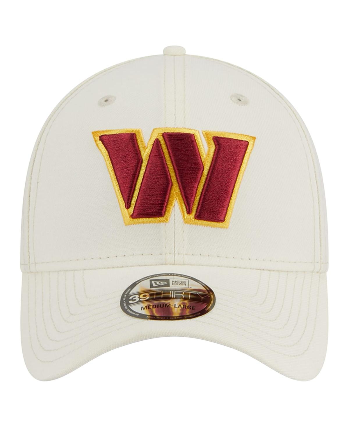 Shop New Era Men's  Cream Washington Commanders Classic 39thirty Flex Hat