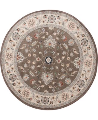 CLOSEOUT! Poise PSE-7203 5'3" x 5'3" Round Area Rug