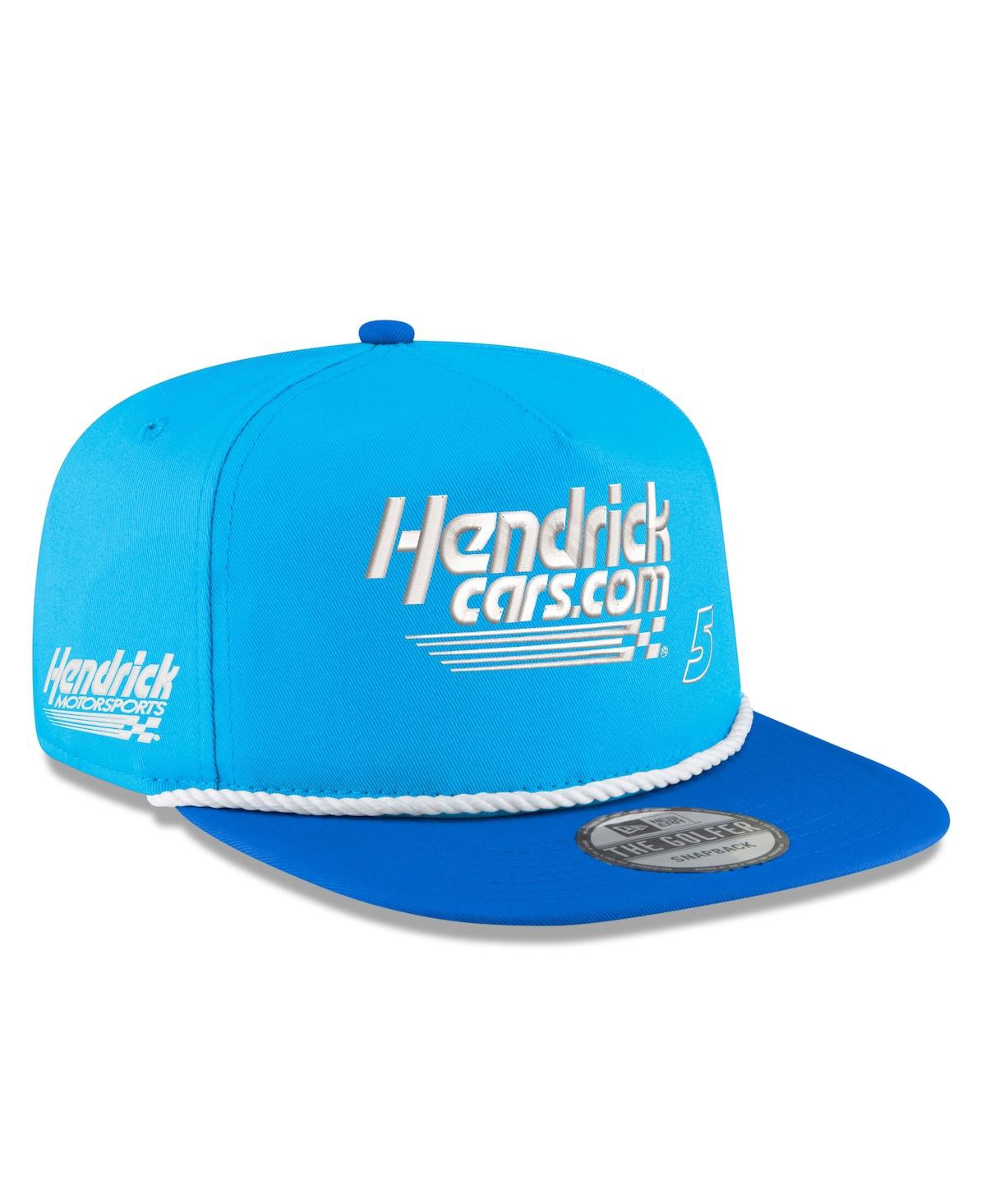 Shop New Era Men's  Light Blue, Royal Kyle Larson Hendrickca Golfer Snapback Hat In Light Blue,royal