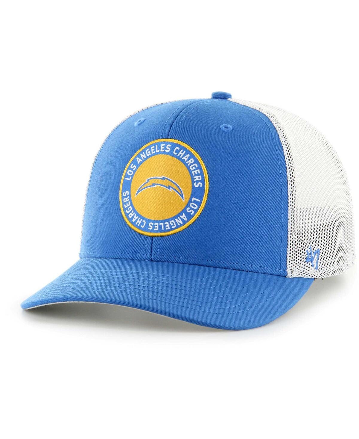 Shop 47 Brand Men's ' Powder Blue Los Angeles Chargers Unveil Flex Hat