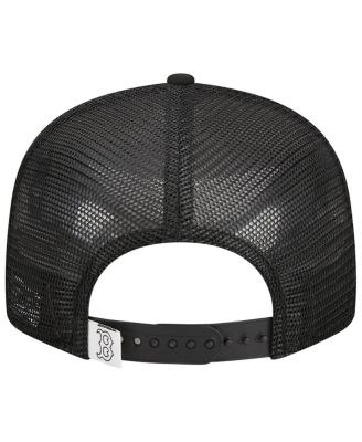 Men's Black Boston Red Sox Trucker 9FIFTY Snapback Hat