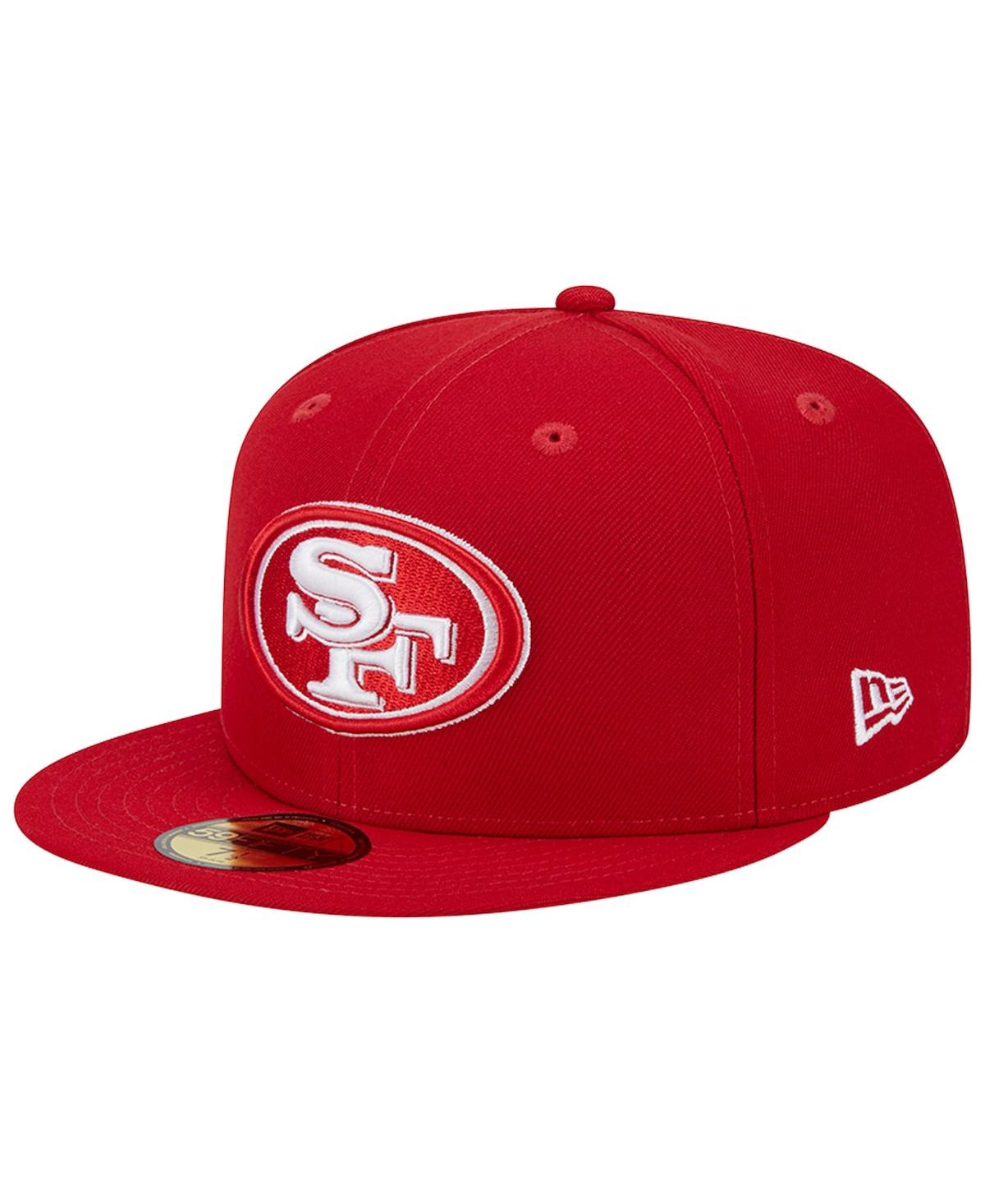 Men's New EraSan Francisco 49ers Super Bowl Xxix Main Patch 59FIFTY Fitted Hat - Scarlet