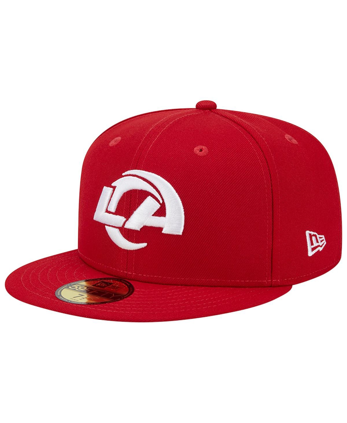 New Era Men's  Scarlet Los Angeles Rams 1990 Hawaii Pro Bowl Main Patch 59fifty Fitted Hat In Scarlet