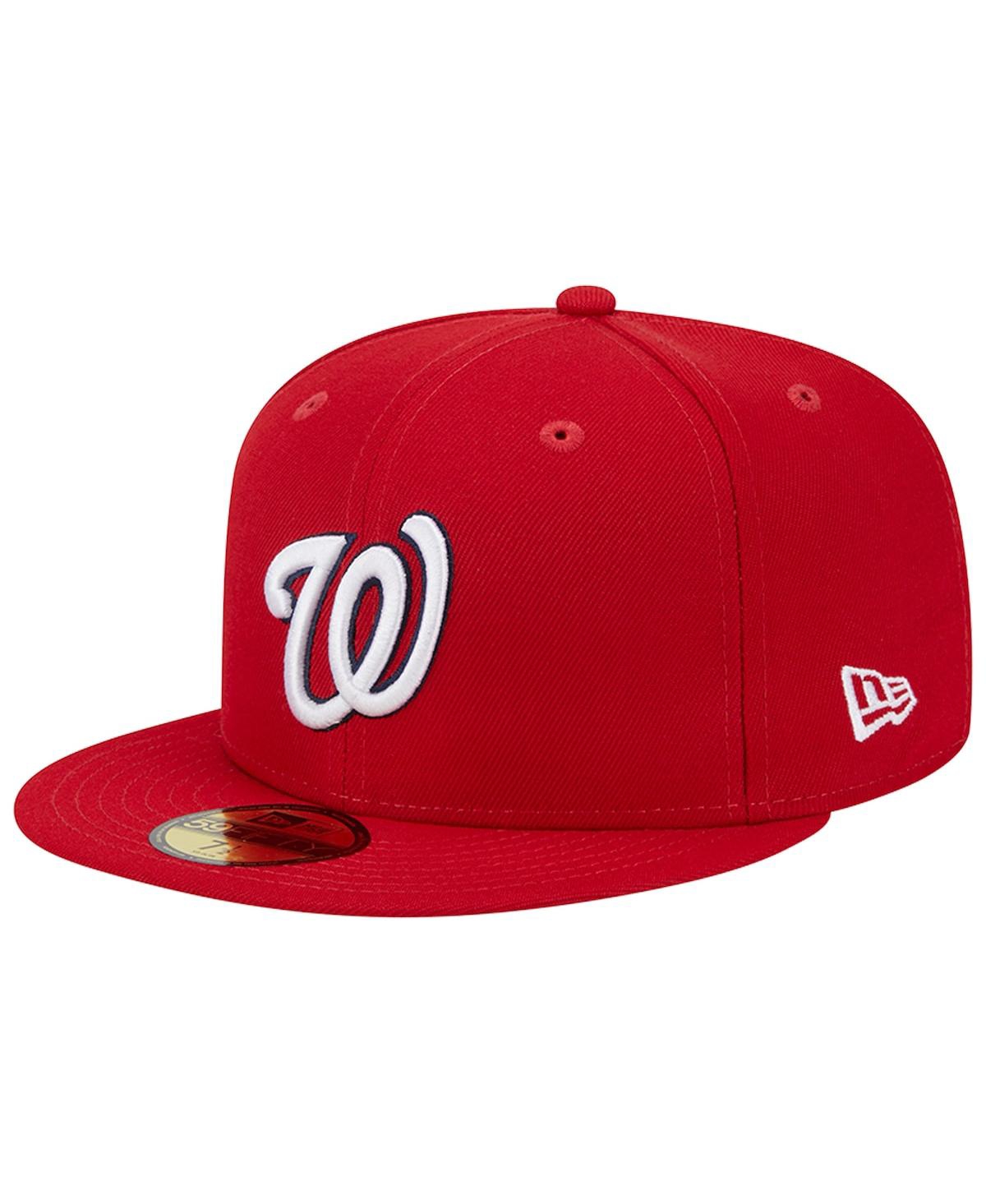 New Era Men's  Red Washington Nationals 2019 World Series Team Color 59fifty Fitted Hat In Red