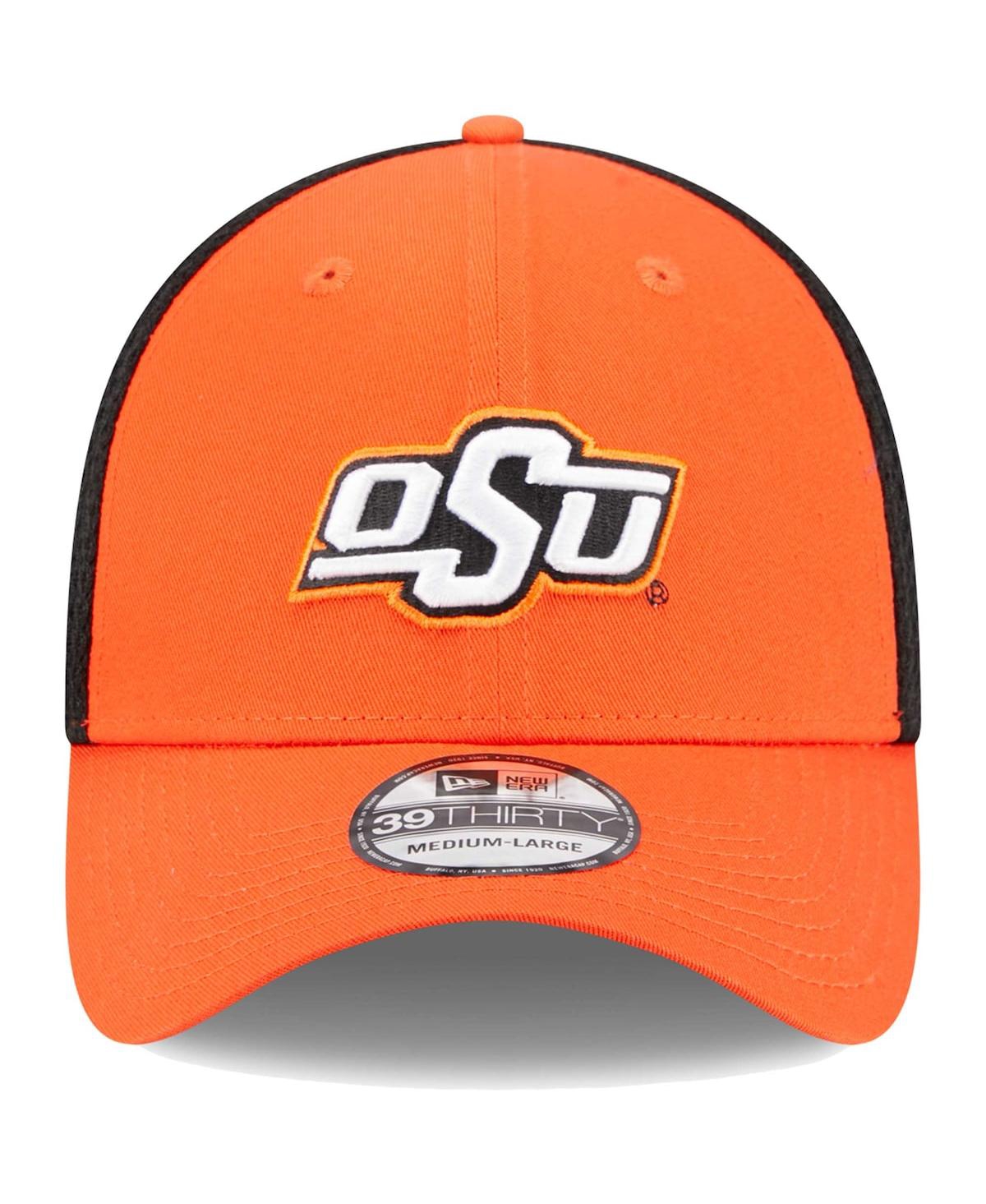 Shop New Era Men's  Orange Oklahoma State Cowboys Evergreen Neo 39thirty Flex Hat