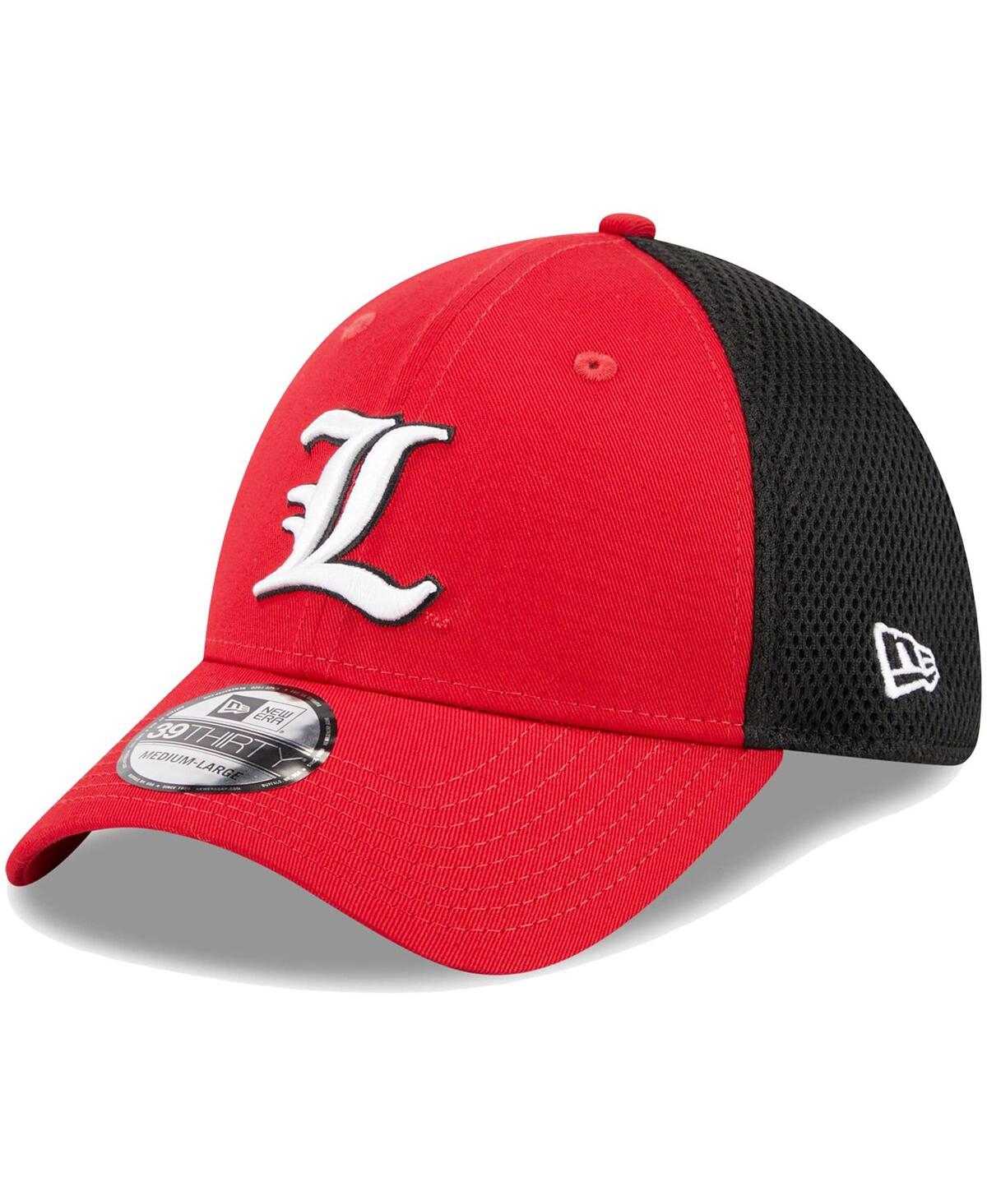 New Era Men's  Red Louisville Cardinals Evergreen Neo 39thirty Flex Hat