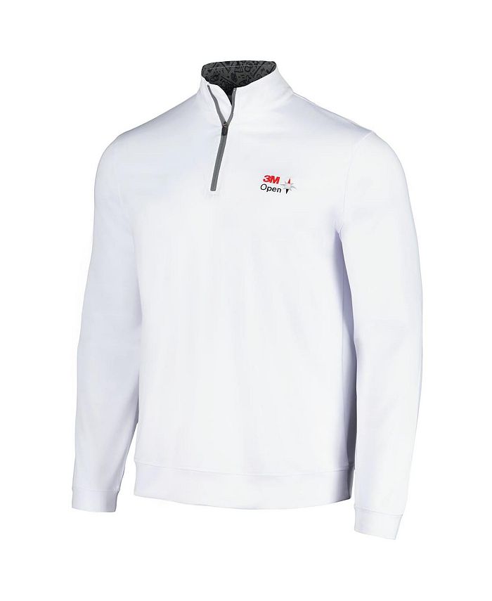 Barstool Golf Men's White 3M Open QuarterZip Top Macy's