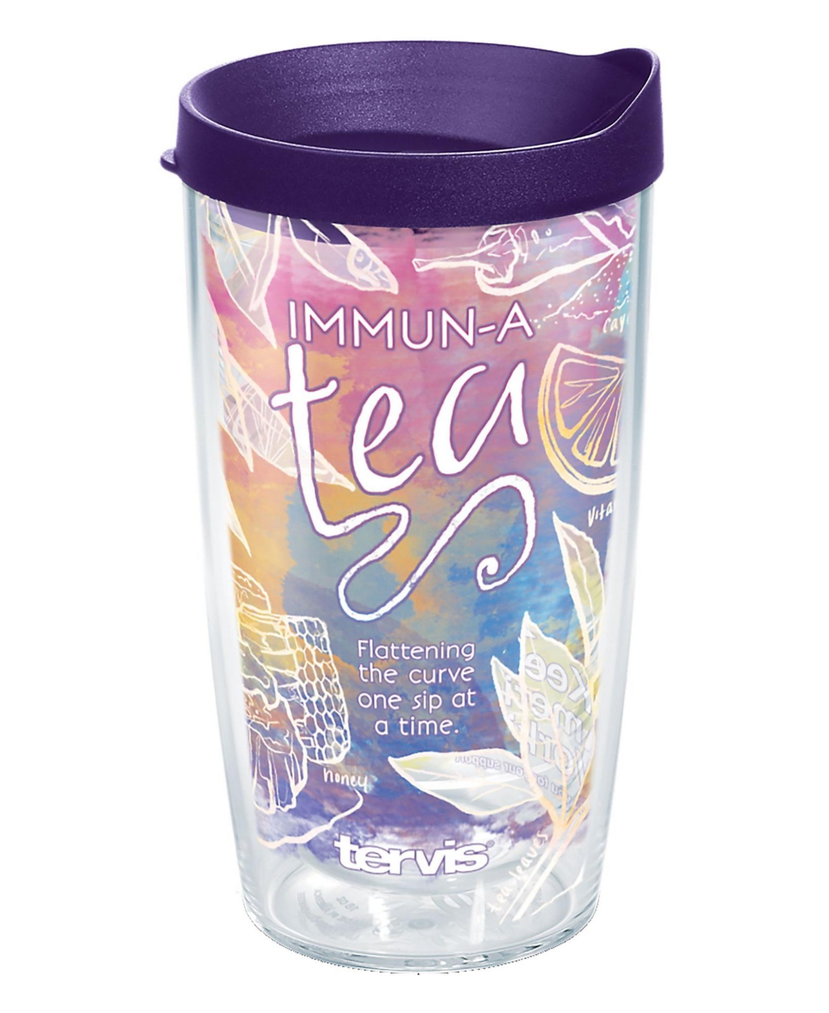 Tervis Tumbler Tervis Immuna Tea Made In Usa Double Walled Insulated Tumbler Travel Cup Keeps Drinks Cold & Hot, 16 In Open Miscellaneous