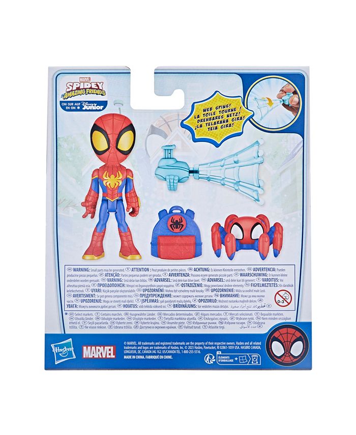 Spidey and His Amazing Friends Marvel Web-Spinners, Spidey Action Figure  with Accessories, Web-Spinning Accessory - Macy's