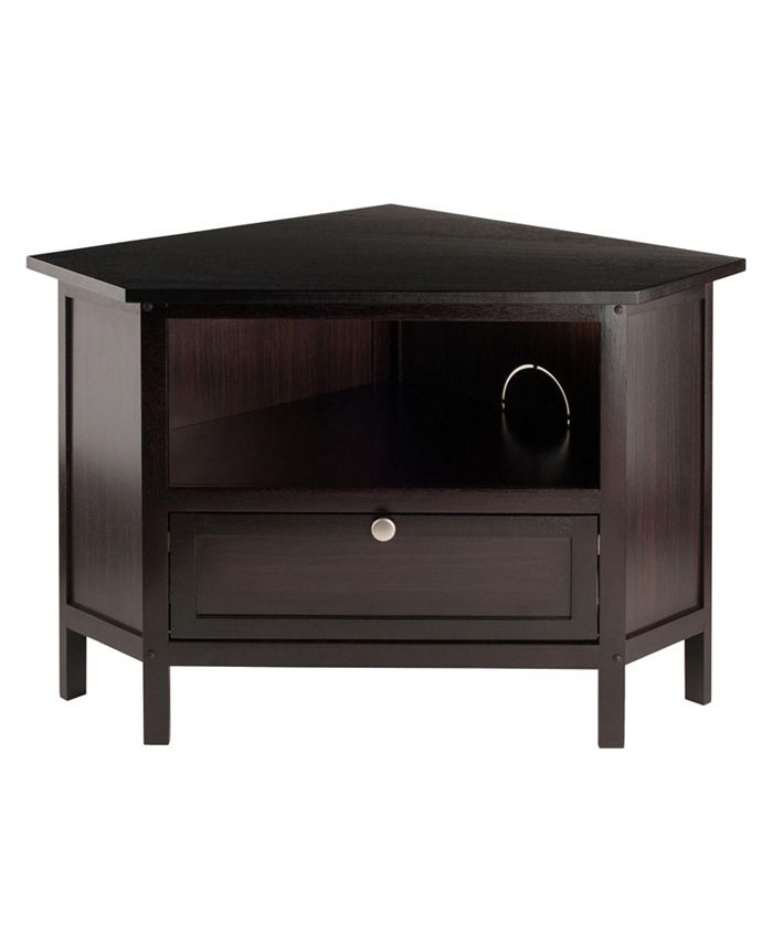 Offex Zena Corner TV Stand Espresso Finish Macy's