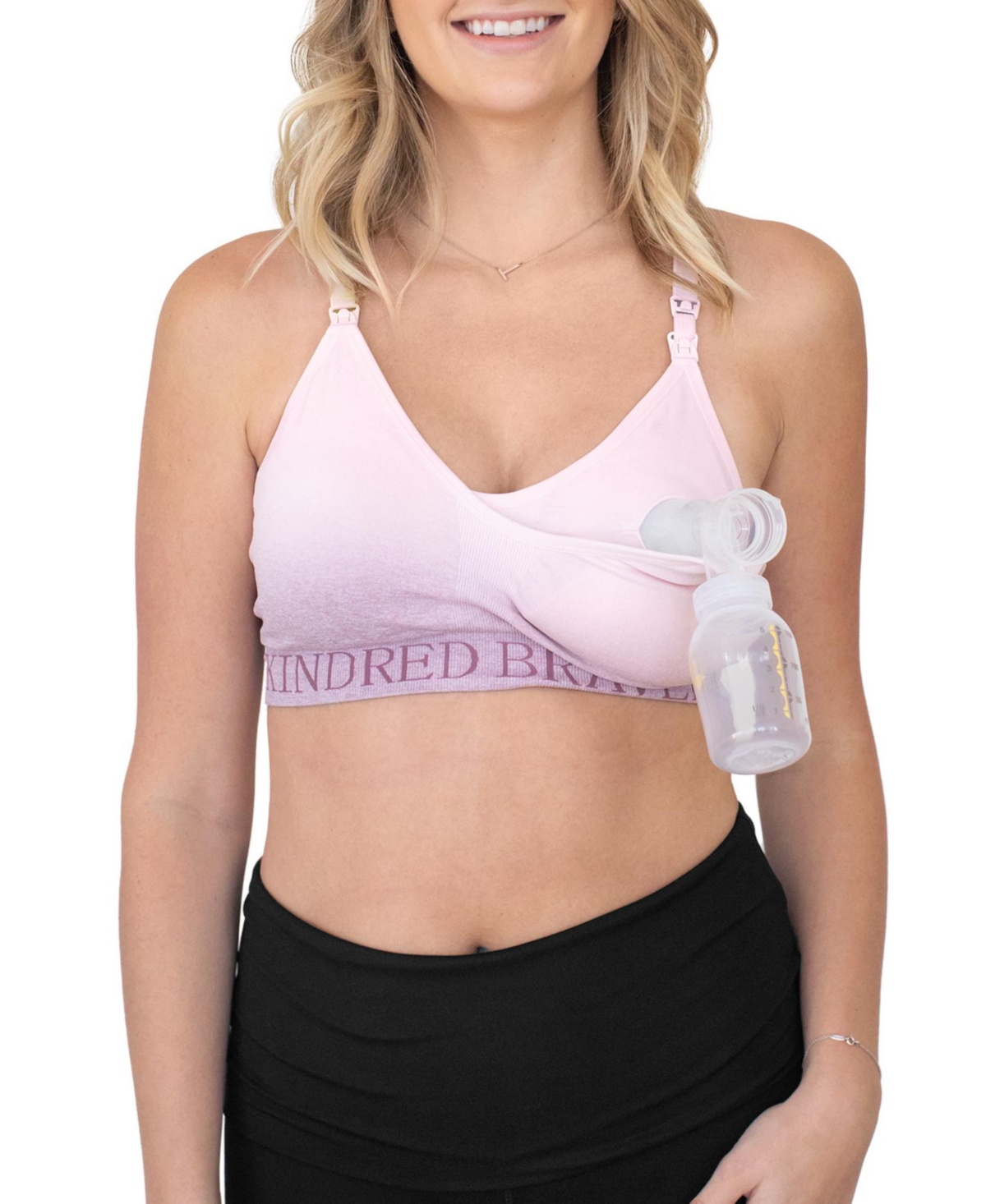 Kindred Bravely Maternity Busty Sublime Hands-Free Pumping & Nursing Sports Bra - Fits 28E-40I