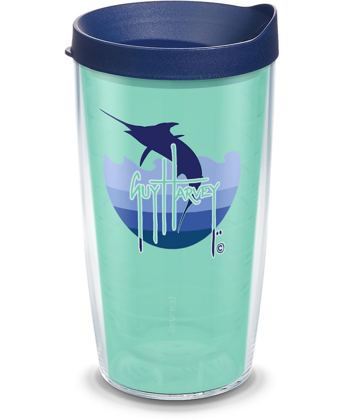 Tervis Tumbler Tervis Guy Harvey Mint And Navy Marlin Made In Usa Double Walled Insulated Tumbler Travel Cup Keeps  In Open Miscellaneous
