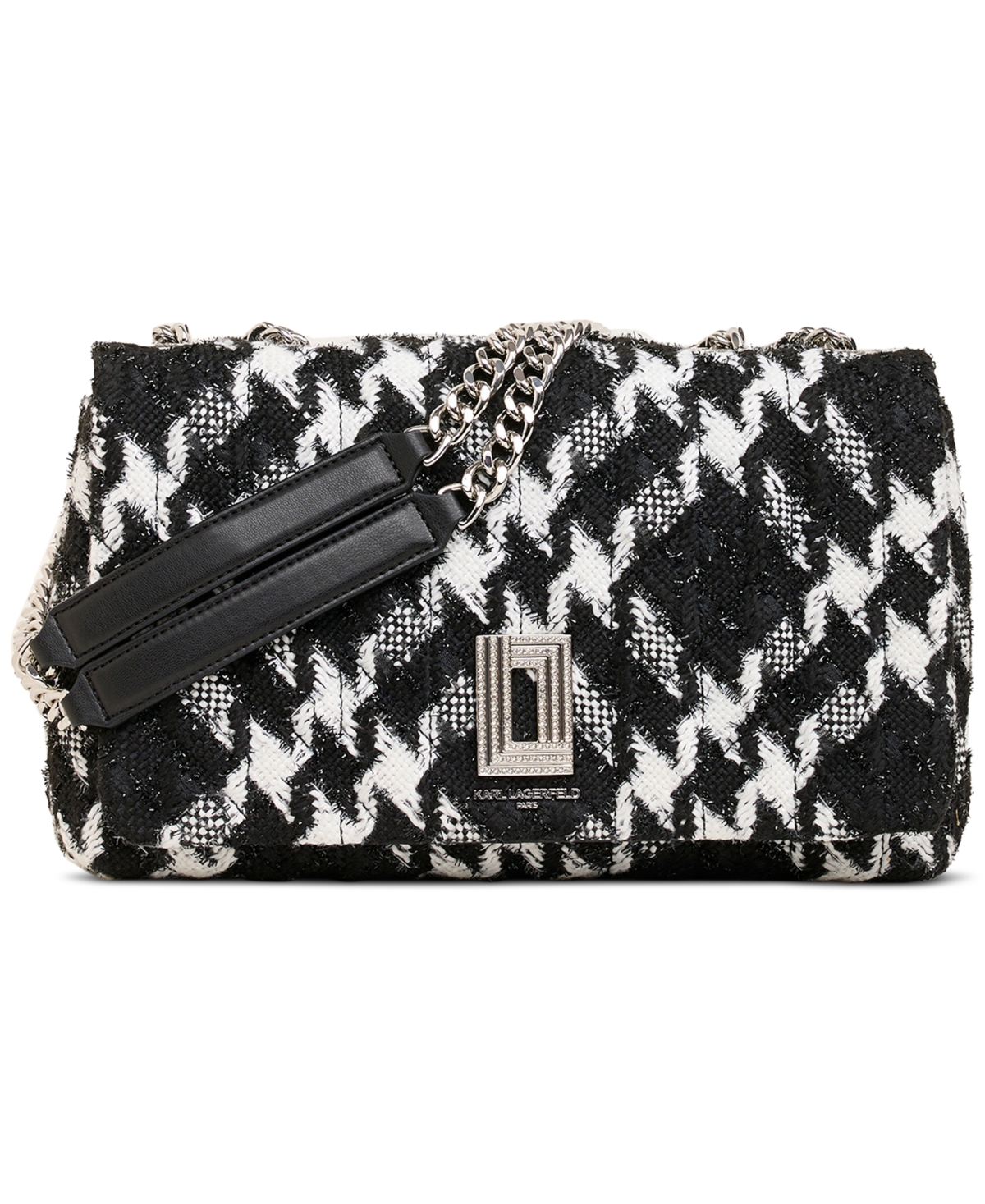 Karl Lagerfeld Lafayette Small Shoulder Bag In Charcoal
