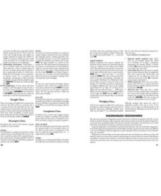 Barnes & Noble Puzzlewright Guide to Diagramless Crosswords- Over 50 puzzles with solving tips and extra hints for beginners by Alex Eaton-Salners