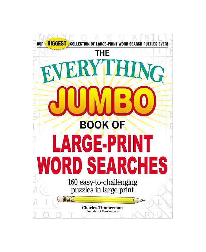 Barnes & Noble The Everything Jumbo Book of LargePrint Word Searches