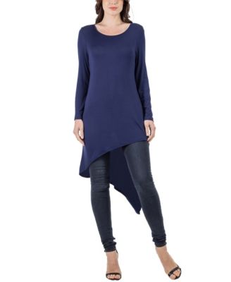 Women's Long Sleeve Knee Length Tunic Top