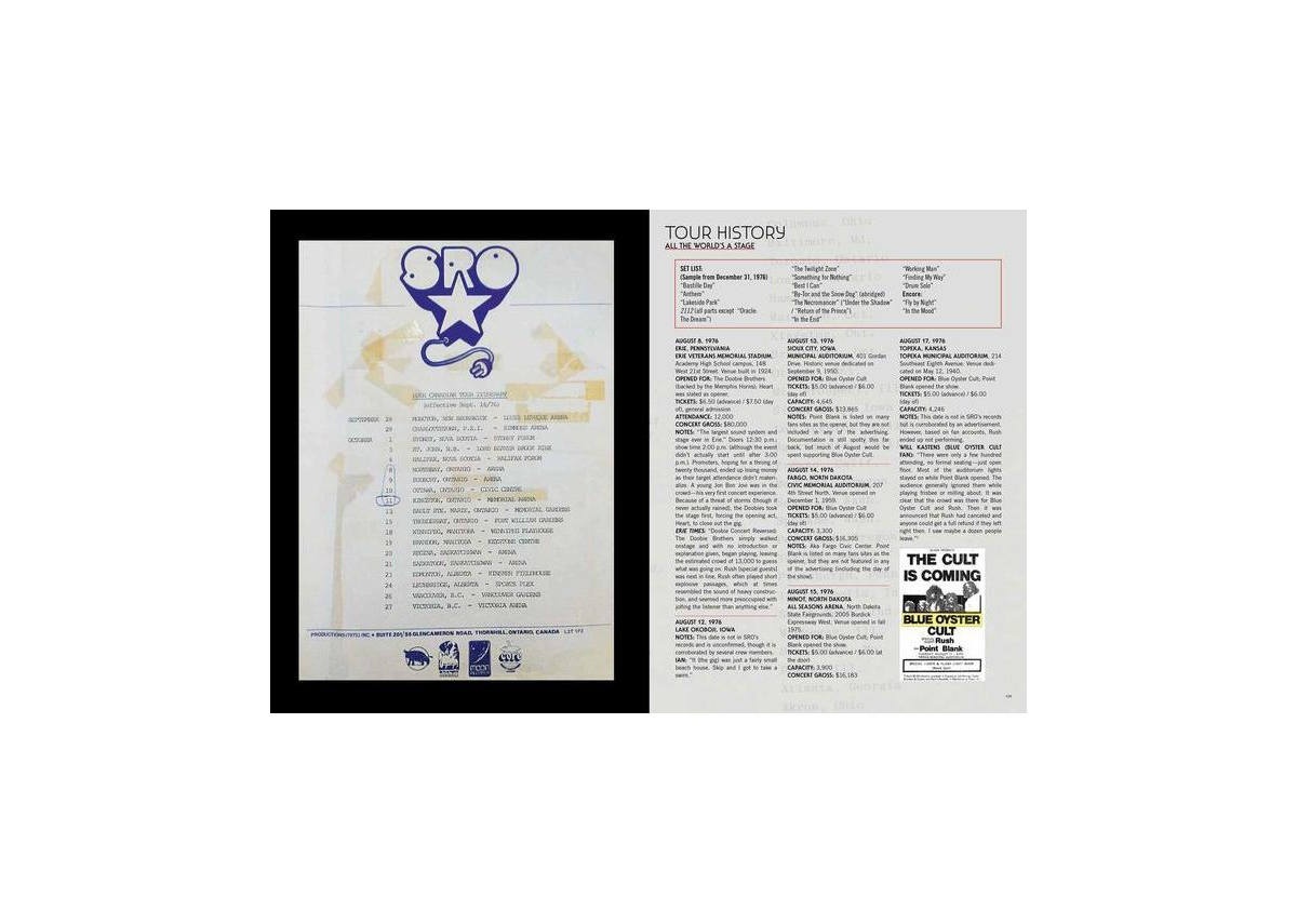 Rush- Wandering the Face of the Earth- The Official Touring History by Skip Daly