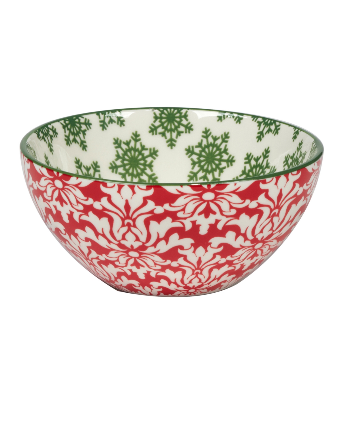 Certified International Winter Medley 13 oz All Purpose Bowls Set Of 6, Service For 6 In Multi