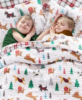 Jingle Paws Reversible 2-Pc. Quilt Set, Twin/Twin XL