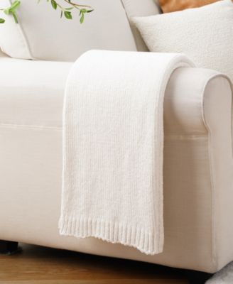 Lifestyle Solid Woven Micro Chenille Throw, 51" x 67"