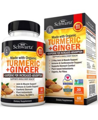 BioSchwartz Organic Turmeric Curcumin And Ginger - 95% Standardized ...